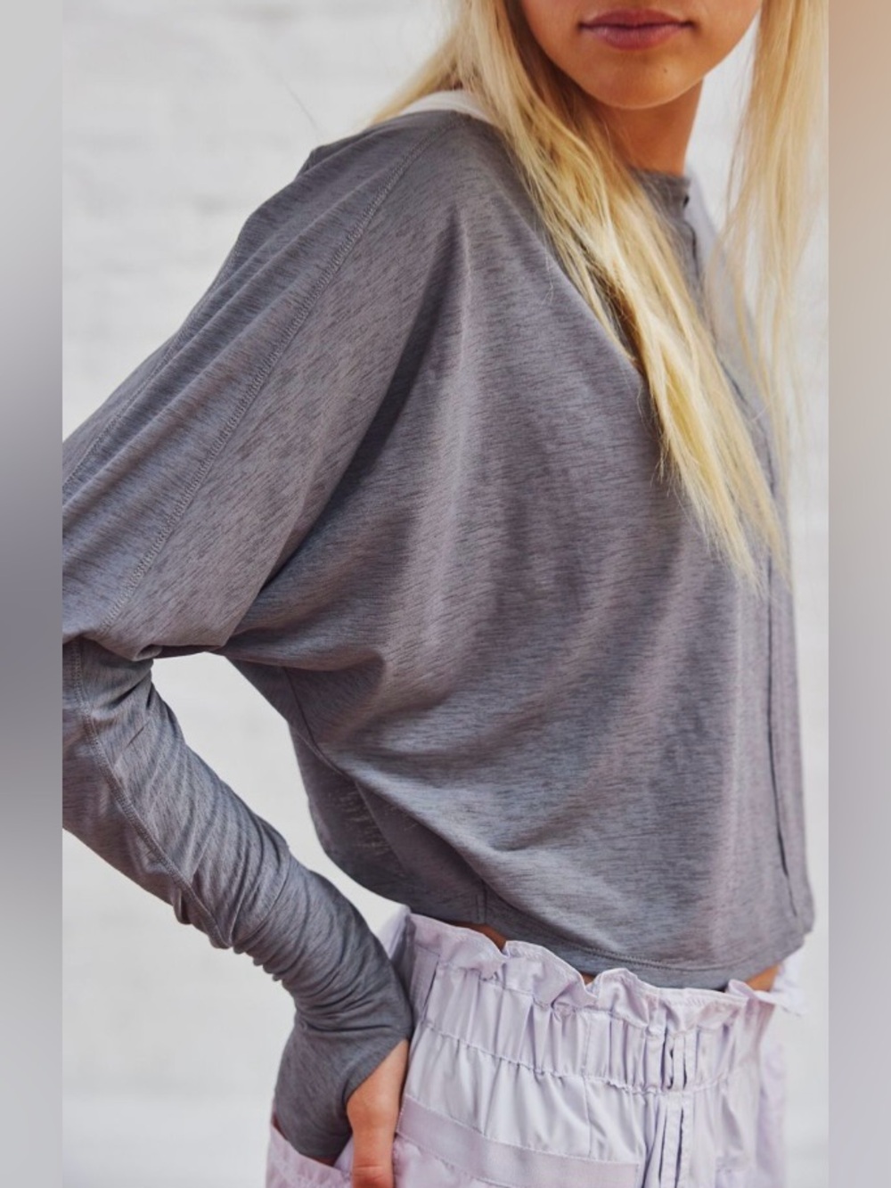 FP Movement by Free People ~ Tempo Resolution Layer ~ XS ~ Color: Gunmetal ~ NWT - Picture 6 of 15